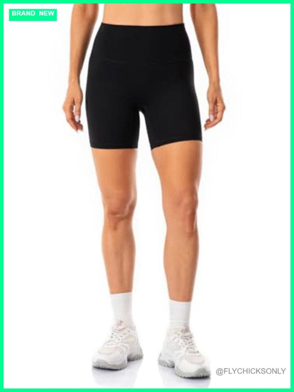 Lavento Women's Workout Biker Shorts 6" Inseam High Rise Soft